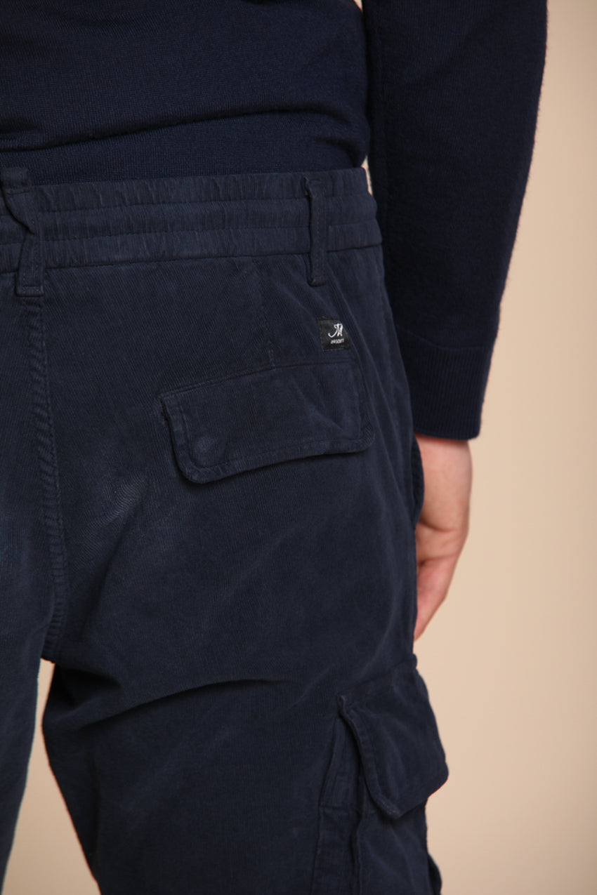 Foto 5 Chile Jogger pantalone cargo uomo in velluto 1500 righe extra slim fit