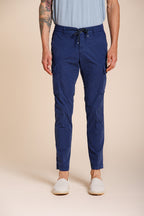 Chile Jogger pantalone cargo uomo in tela paracadute lyocell e cotone extra slim fit