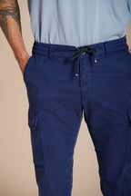 Chile Jogger pantalone cargo uomo in tela paracadute lyocell e cotone extra slim fit