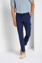 Chile Jogger pantalone cargo uomo in tela paracadute lyocell e cotone extra slim fit