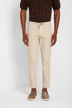 Chile Jogger pantalone cargo uomo in tela paracadute lyocell e cotone extra slim fit