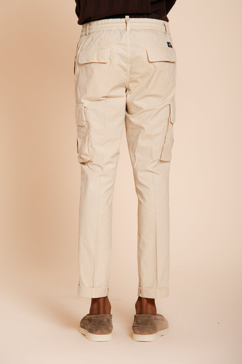 Chile Jogger pantalone cargo uomo in tela paracadute lyocell e cotone extra slim fit