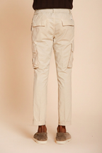 Chile Jogger pantalone cargo uomo in tela paracadute lyocell e cotone extra slim fit