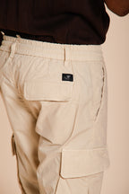 Chile Jogger pantalone cargo uomo in tela paracadute lyocell e cotone extra slim fit