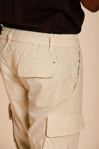 Chile Jogger pantalone cargo uomo in tela paracadute lyocell e cotone extra slim fit