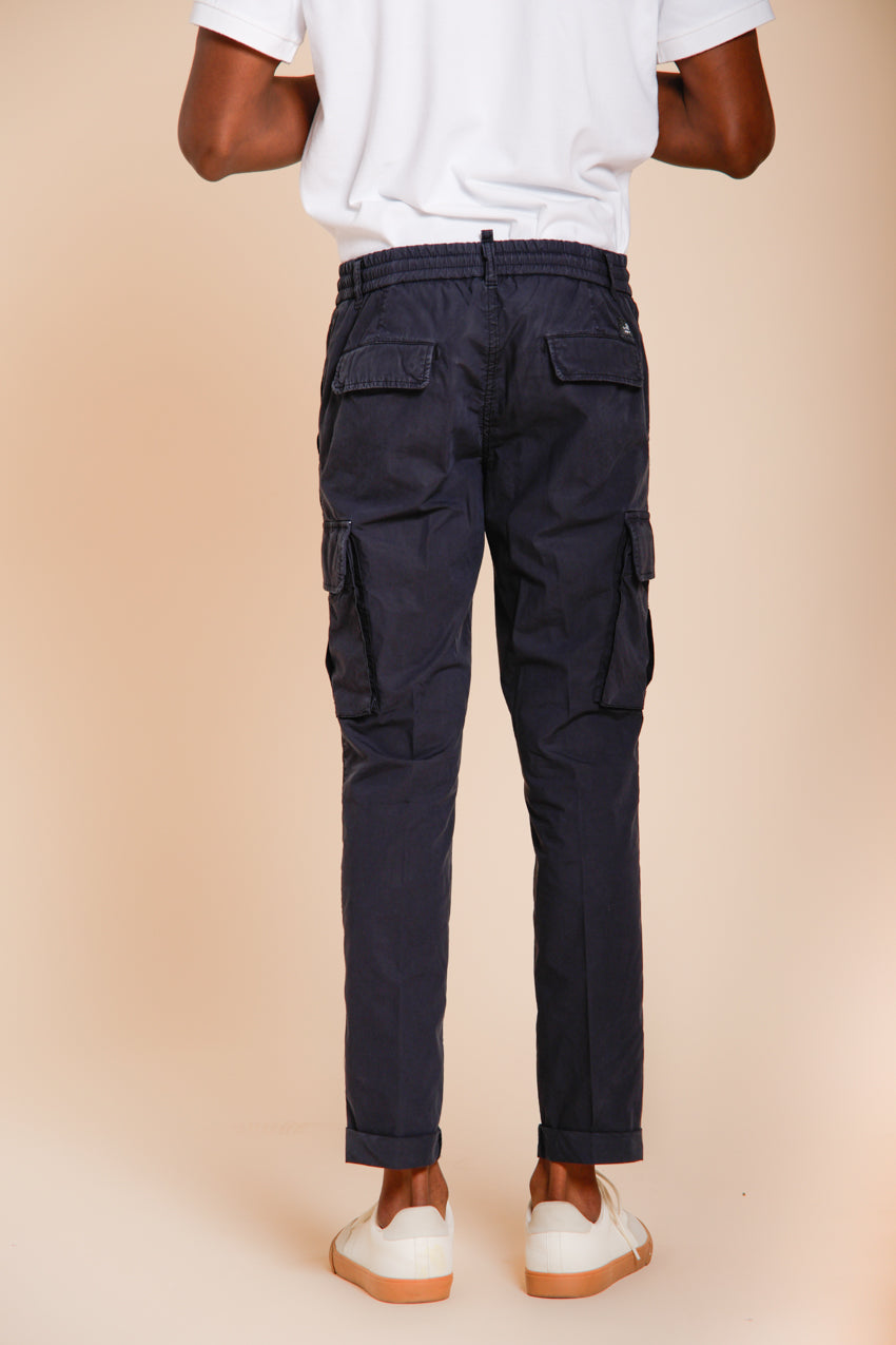 Chile Jogger pantalone cargo uomo in tela paracadute lyocell e cotone extra slim fit