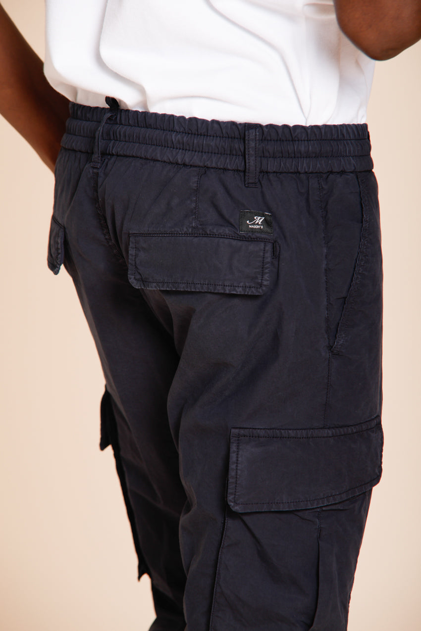 Chile Jogger pantalone cargo uomo in tela paracadute lyocell e cotone extra slim fit