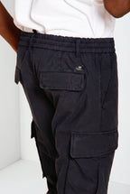 Chile Jogger pantalone cargo uomo in tela paracadute lyocell e cotone extra slim fit