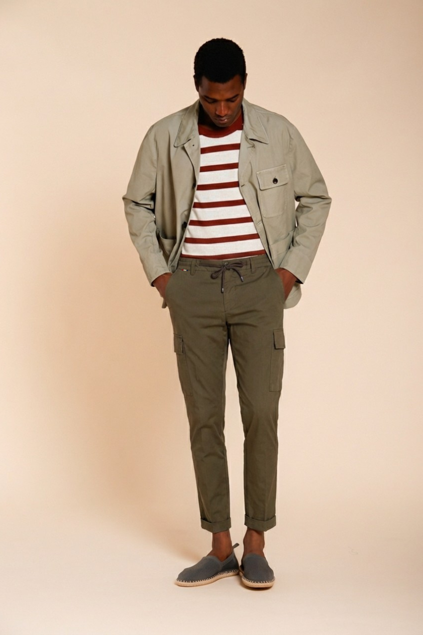 Chile Jogger Herren Cargohose aus Lyocell und Baumwolle Fallschirmstoff extra slim fit