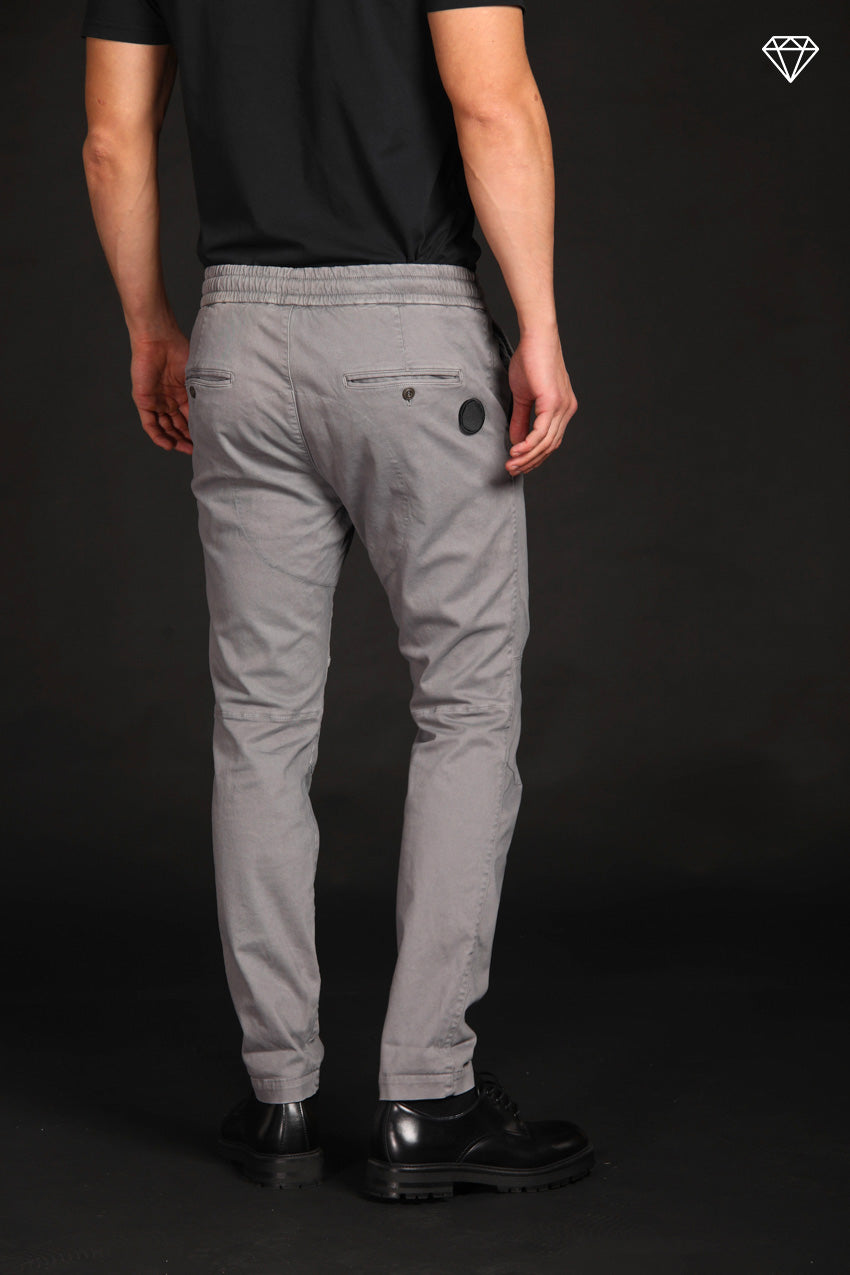 John Sack pantalone chino uomo in gabardina stretch limited edition carrot fit ①