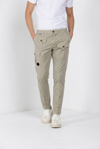 George Coolpocket pantalone cargo jogger uomo in gabardina stretch Logo Edition carrot fit ①