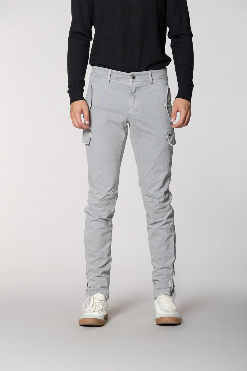 Bolivia  pantalone cargo uomo in gabardina regular fit