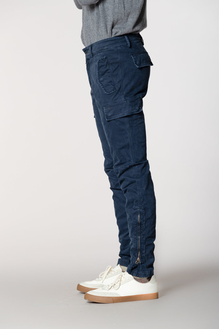 Bolivia  pantalone cargo uomo in gabardina regular fit