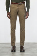 Bolivia pantalone cargo uomo in gabardina regular fit