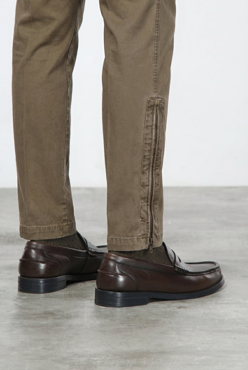 Bolivia pantalone cargo uomo in gabardina regular fit