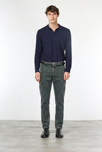 Bolivia pantalone cargo uomo in gabardina regular fit