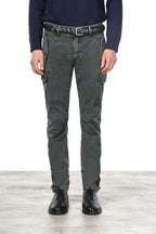 Bolivia pantalone cargo uomo in gabardina regular fit