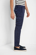 Chile pantalone cargo uomo in gabardina stretch regular fit