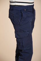 Chile pantalone cargo uomo in gabardina stretch regular fit