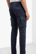 Chile pantalone cargo uomo in gabardina stretch regular fit