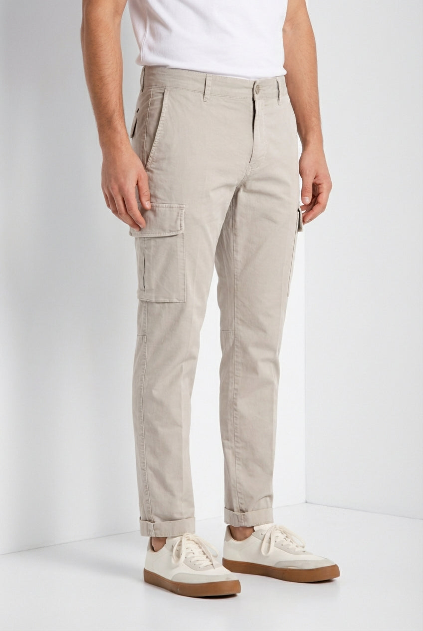 Chile Hose Cargo Herren aus Stretch-Gabardine regular fit