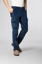 Chile pantalone cargo in velluto costa francia regular fit