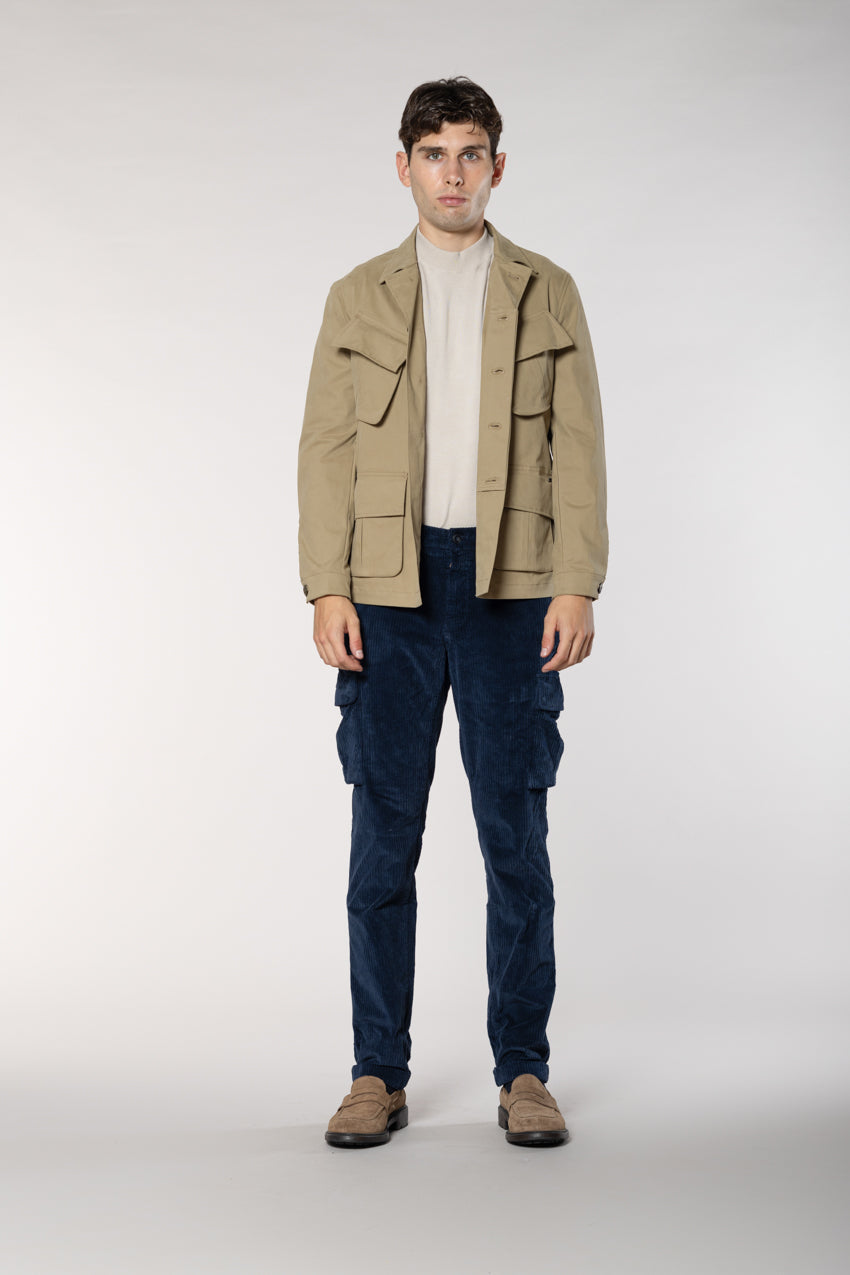 Chile pantalone cargo in velluto costa francia regular fit