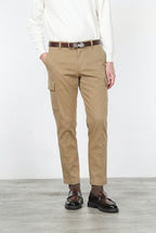  Chile Cargo-Hose Herren aus Stretch-Baumwolle mit Diagonalstruktur, Regular Fit