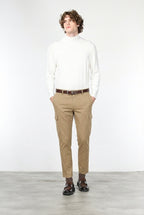  Chile Cargo-Hose Herren aus Stretch-Baumwolle mit Diagonalstruktur, Regular Fit