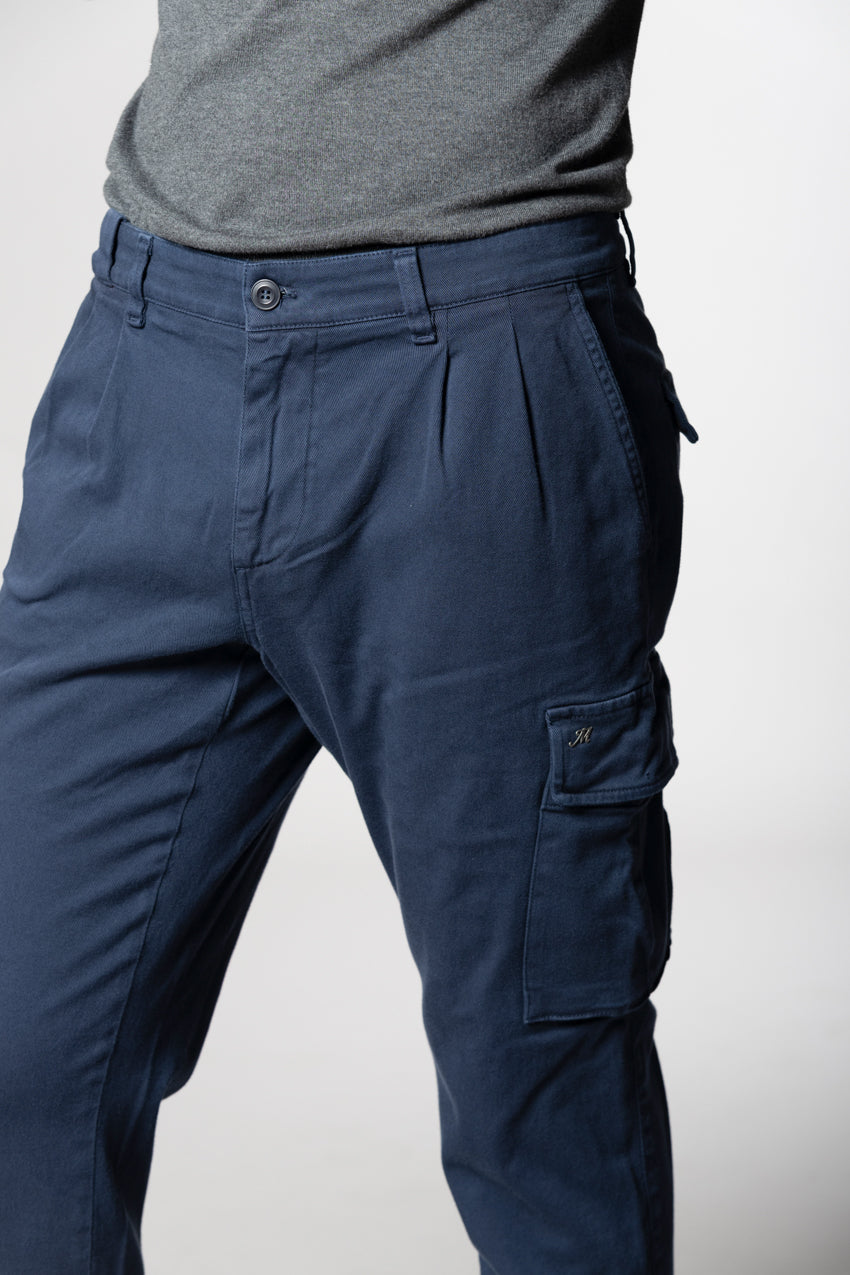Chile 2 Pinces pantalone cargo in bull regular fit