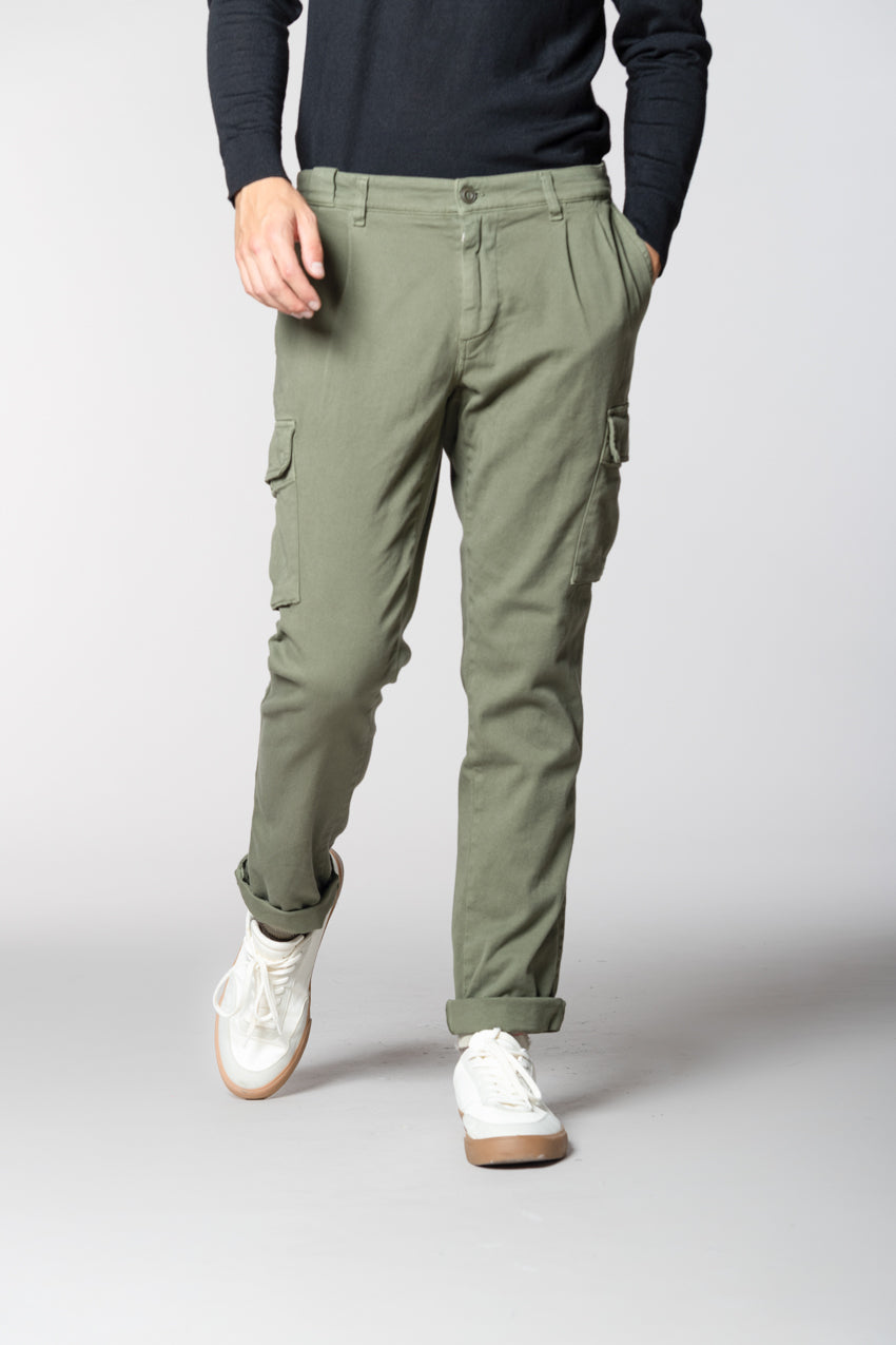 Chile 2 Pinces pantalone cargo in bull regular fit