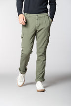 Chile 2 Pinces pantalone cargo in bull regular fit