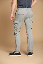 Chile  pantalone cargo uomo in twill di cotone pima leggero special washing  extra slim fit