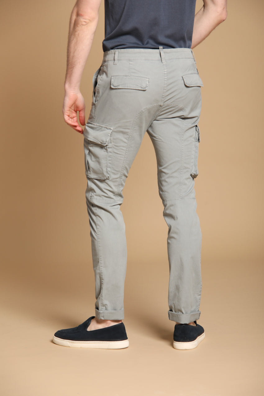Chile  pantalone cargo uomo in twill di cotone pima leggero special washing  extra slim fit