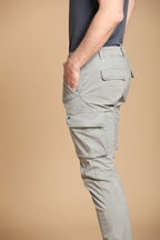 Chile  pantalone cargo uomo in twill di cotone pima leggero special washing  extra slim fit