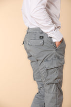 Chile  pantalone cargo uomo in twill di cotone pima leggero special washing  extra slim fit