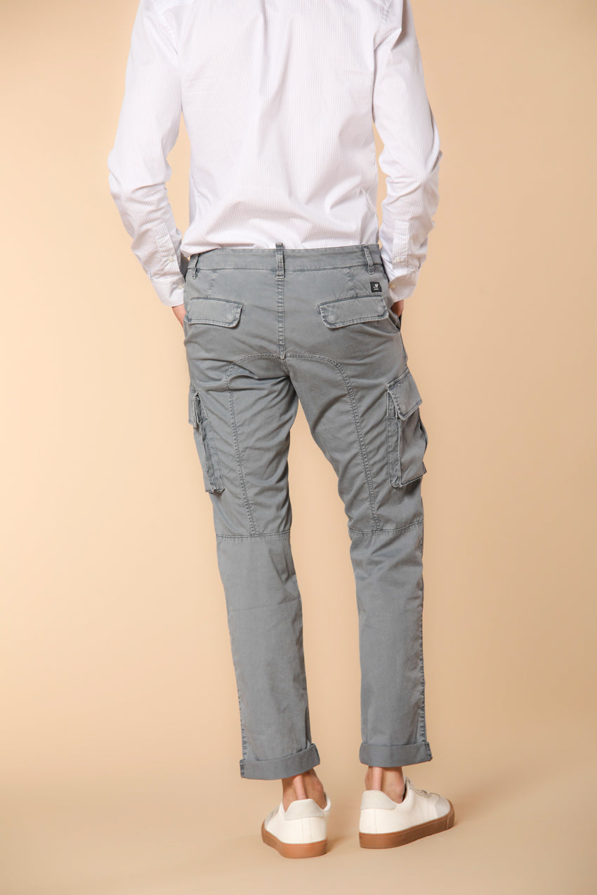 Chile  pantalone cargo uomo in twill di cotone pima leggero special washing  extra slim fit