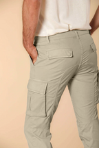 Chile  pantalone cargo uomo in twill di cotone pima leggero special washing  extra slim fit