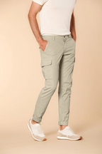 Chile  pantalone cargo uomo in twill di cotone pima leggero special washing  extra slim fit
