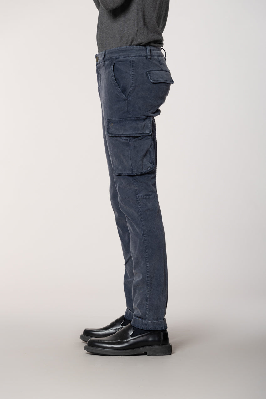 Chile Herren-Cargohose aus Gabardine mit Spezialwäsche extra slim fit