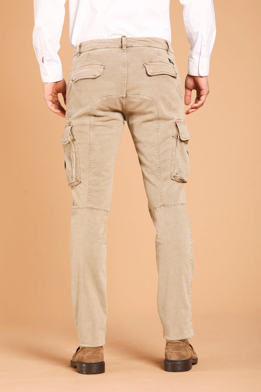 Chile Herren-Cargohose aus Gabardine mit Spezialwäsche extra slim fit