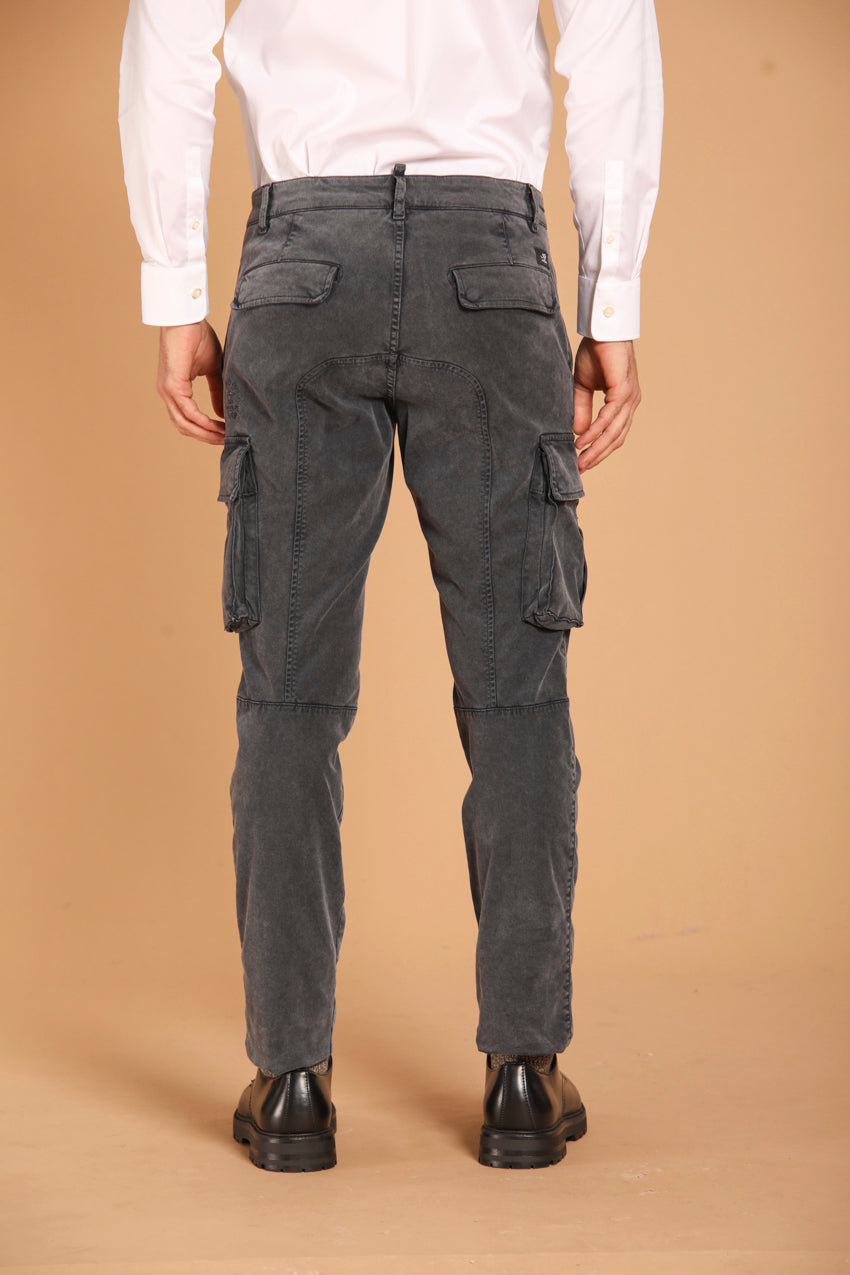 Chile Herren-Cargohose aus Gabardine mit Spezialwäsche extra slim fit