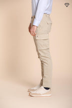 Foto 4 Chile pantalone cargo uomo in gabardina extra slim fit ①