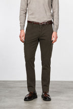 Chile pantalone cargo uomo in gabardina stretch extra slim fit ①