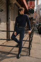 Chile pantalone cargo uomo in gabardina stretch extra slim fit ①