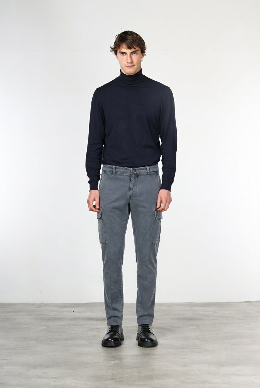 Chile Cargo-Hose Herren aus Stretch-Gabardine, Extra Slim Fit ①