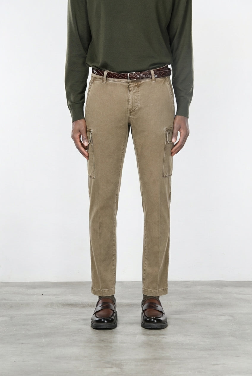 Chile Cargohose für Herren aus Stretch-Gabardine, Extra Slim Fit ①