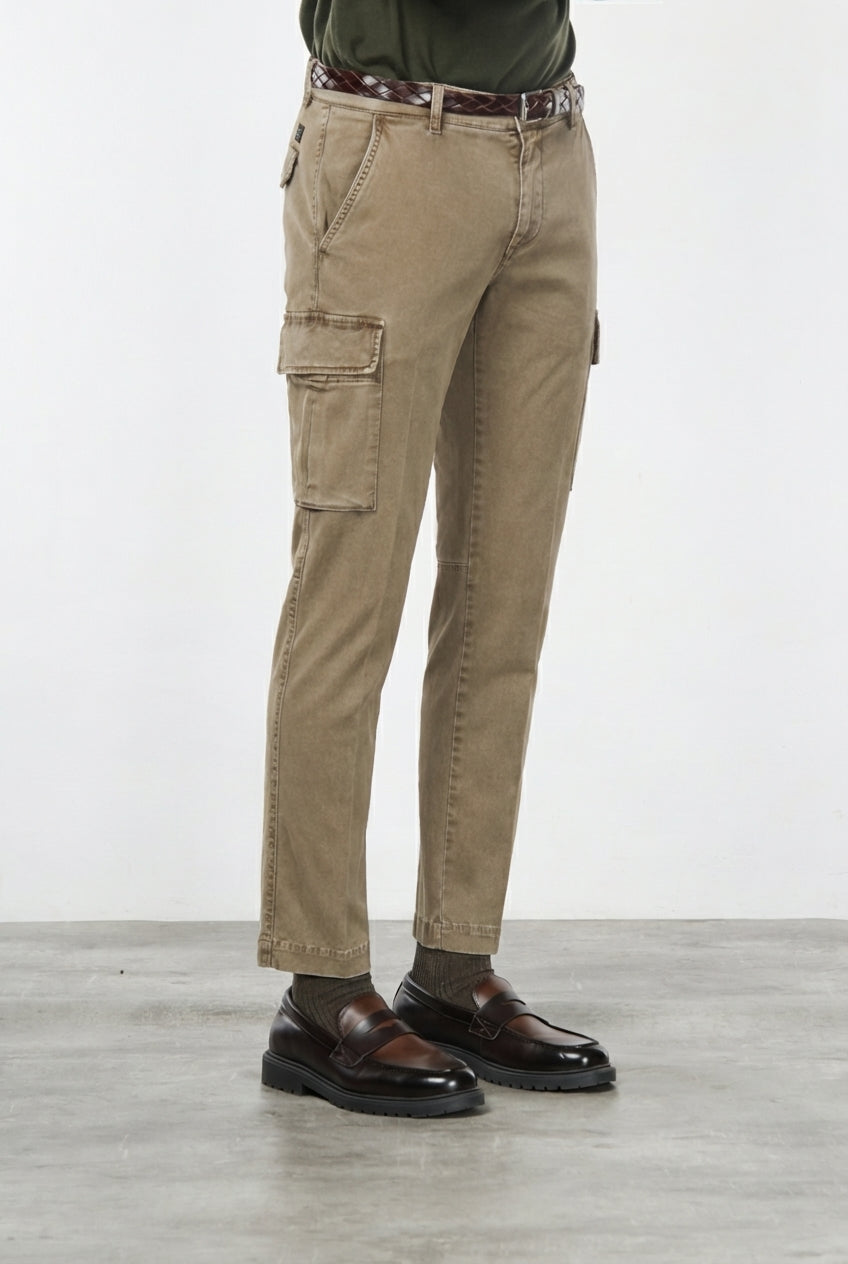 Chile Cargohose für Herren aus Stretch-Gabardine, Extra Slim Fit ①
