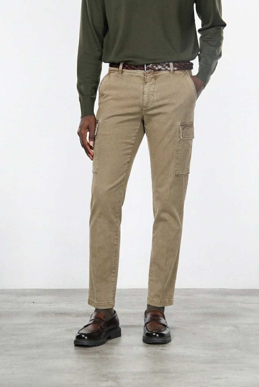 Chile Cargohose für Herren aus Stretch-Gabardine, Extra Slim Fit ①