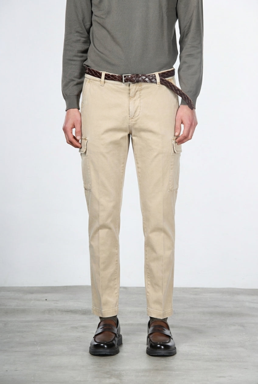 Chile Cargohose für Herren aus Stretch-Gabardine, Extra Slim Fit ①